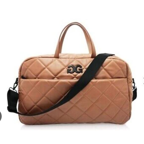 Gilda Paris Large Crossbody Weekender Tote Bag Strap Brown Classy Versatile NEW - Picture 1 of 4
